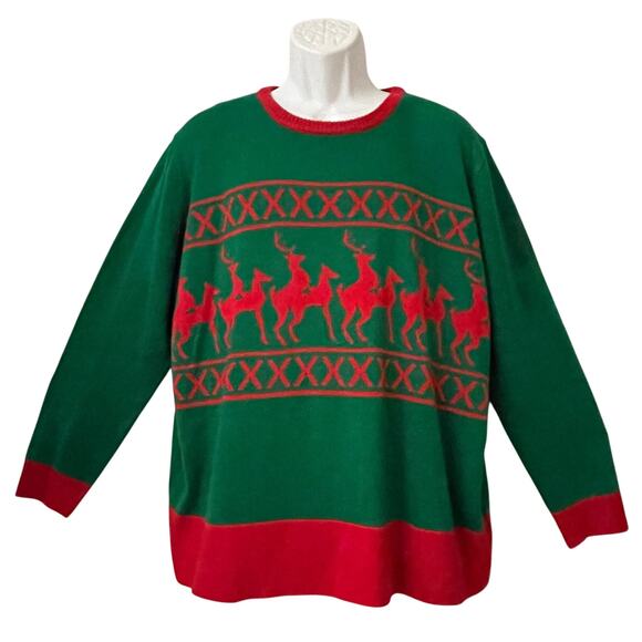 Forum Novelties Raunchy Randy Reindeer Sassy Ugly Christmas Sweater Size XL - Picture 1 of 4